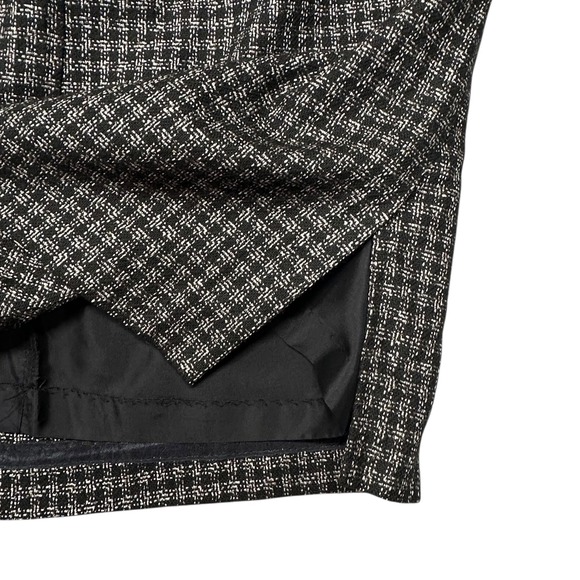 Vintage Sag Harbor Skirt Suit Set Womens 18 Black White Tweed Made USA 90s - Picture 10 of 11